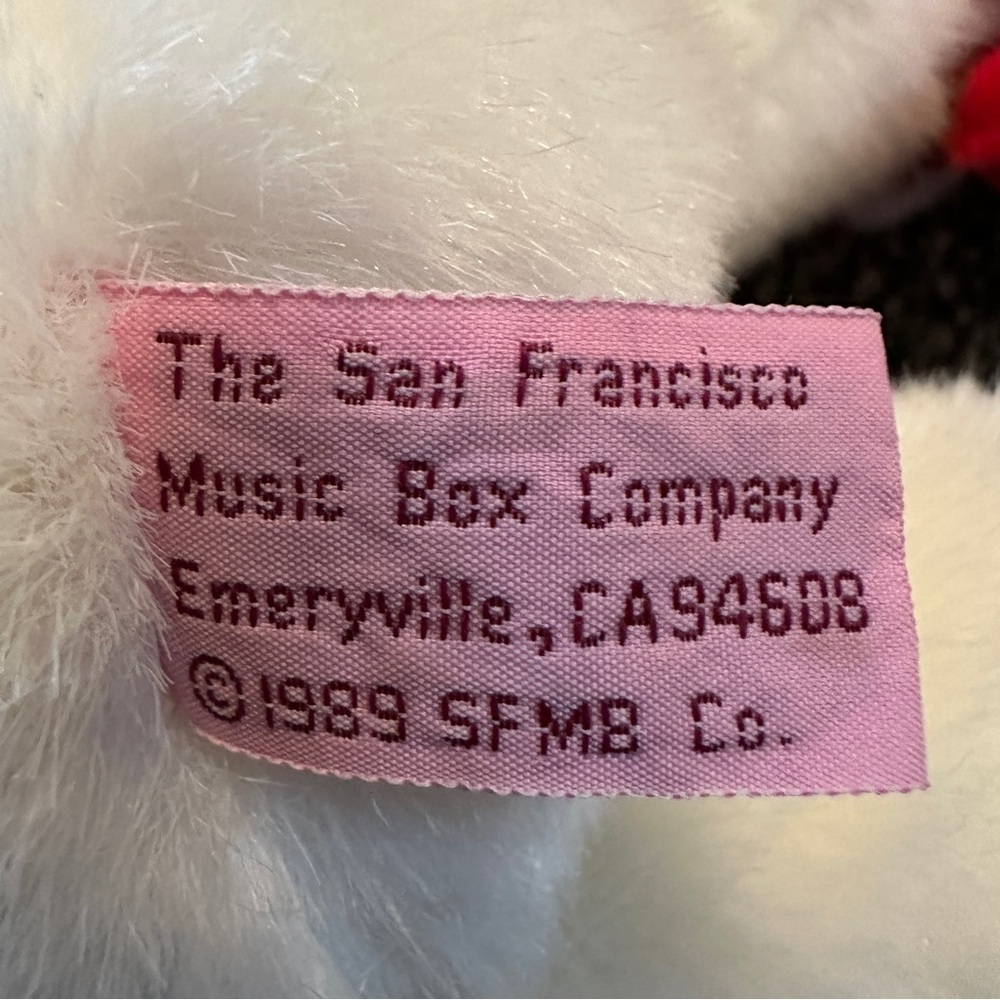 Vintage 1989 San Francisco Music Box Co 15” musical bedtime plush bear - Picture 9 of 9
